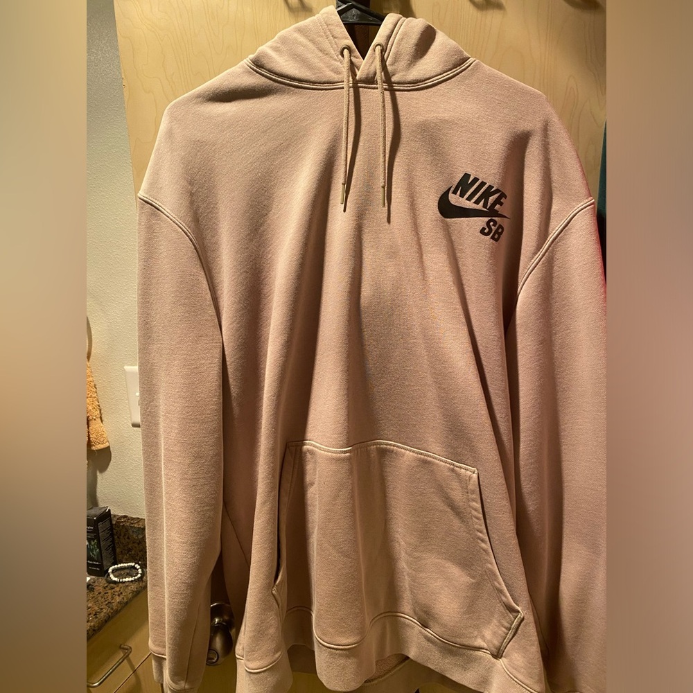 Beige and Black Nike SB Pull Over Hoodie Size XL Men’s